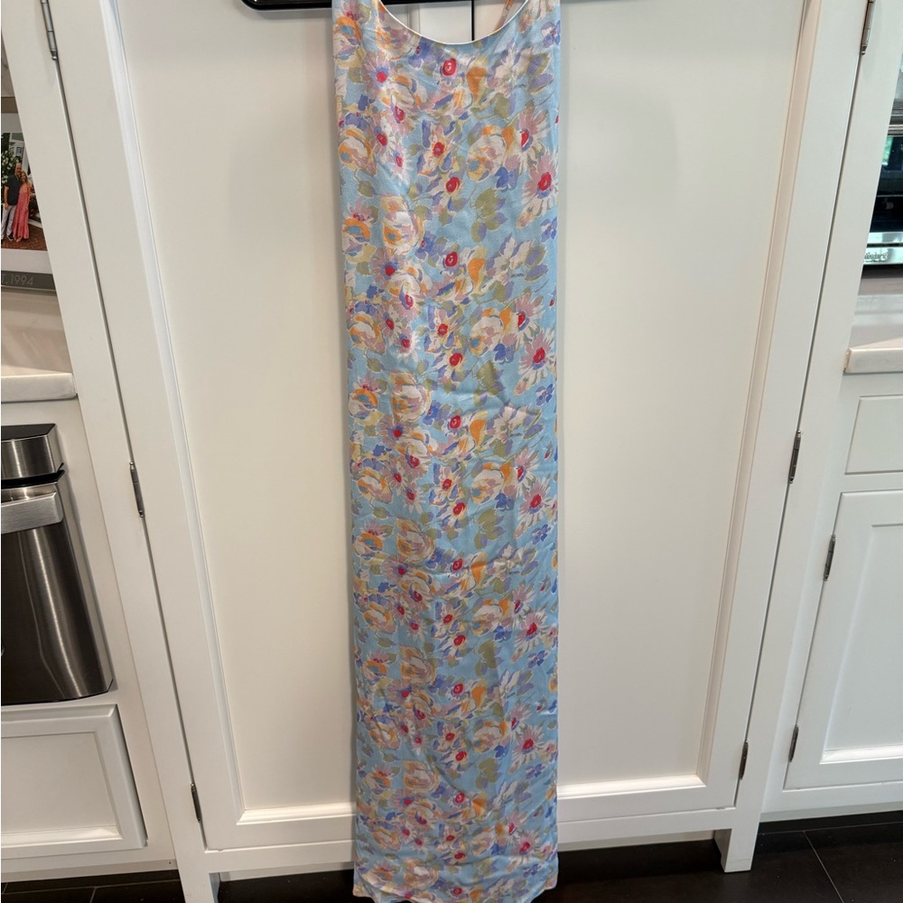 Something Navy Blue and Multicolor Dress